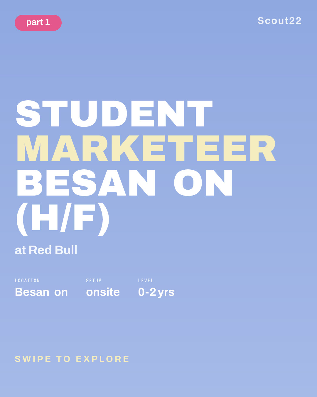 STUDENT MARKETEER BESANÇON (H/F) at Red Bull