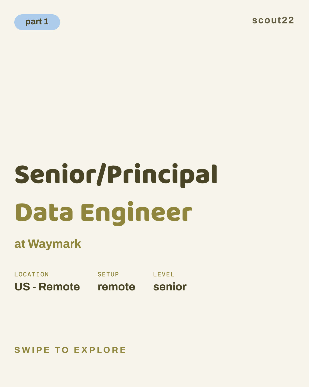 Senior/Principal Data Engineer at Waymark