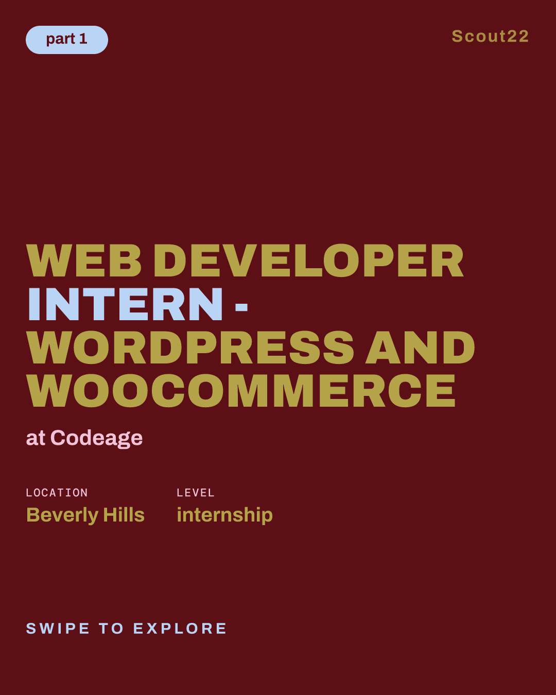 Web Developer Intern - WordPress and Woocommerce at Codeage