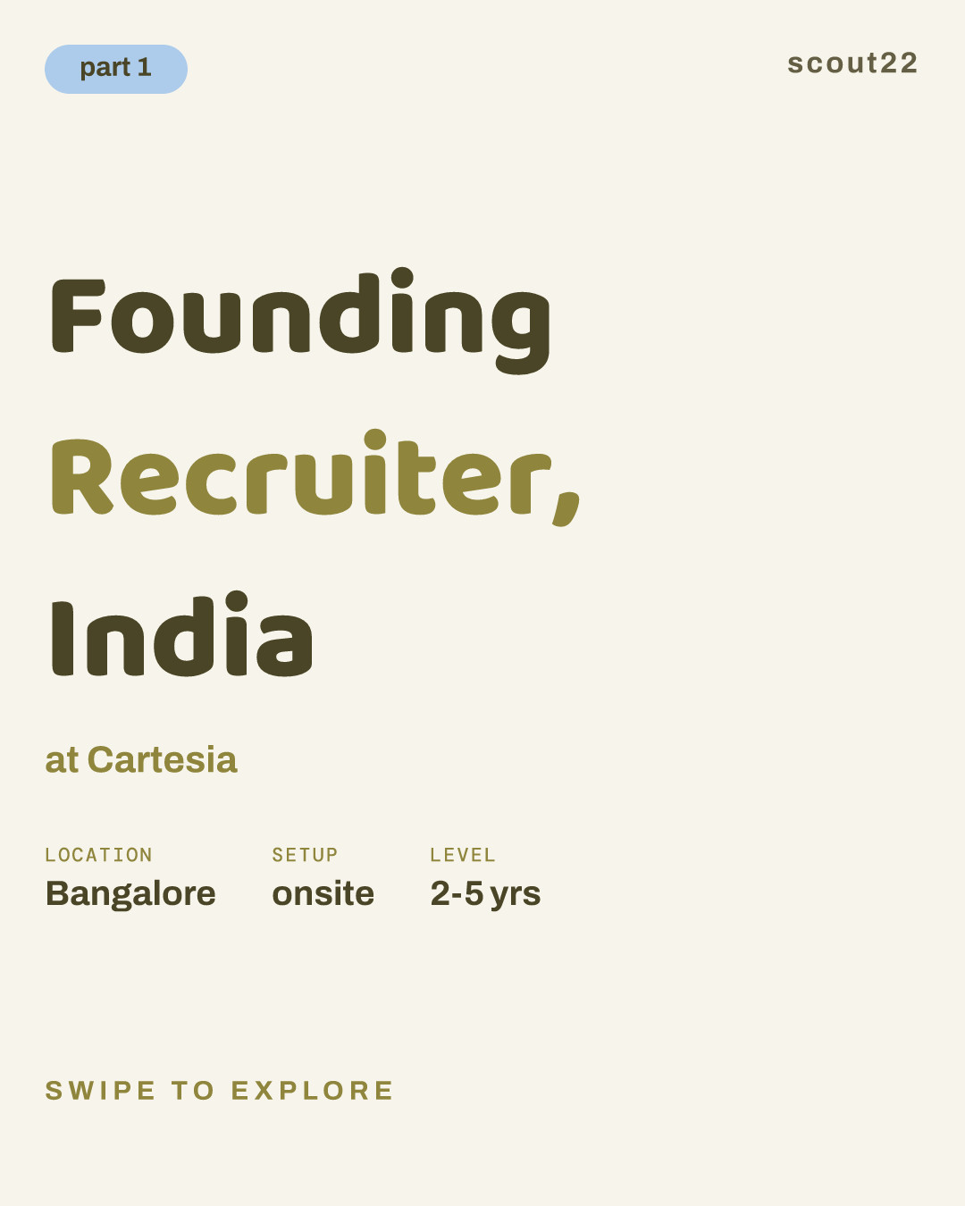 Founding Recruiter, India at Cartesia