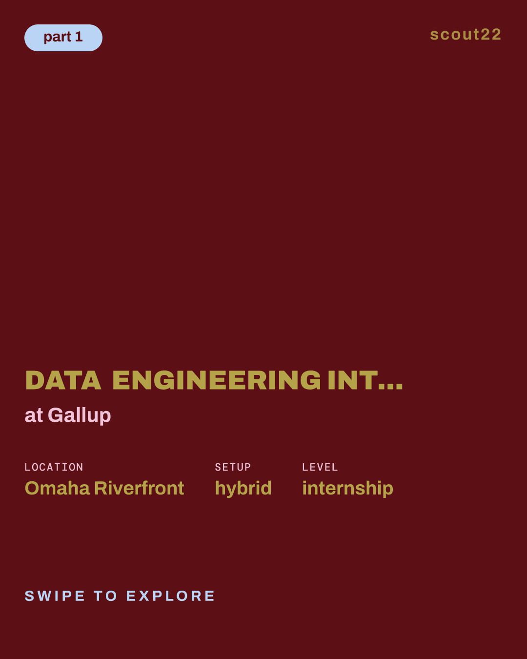 Data Engineering Intern — Summer 2027 at Gallup