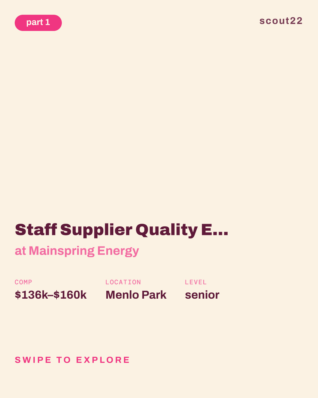 Staff Supplier Quality Engineer - Special Processes at Mainspring Energy