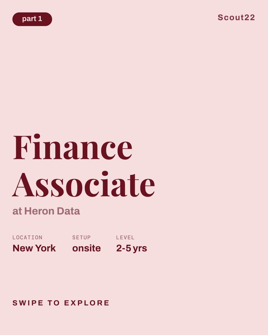 Finance Associate at Heron Data