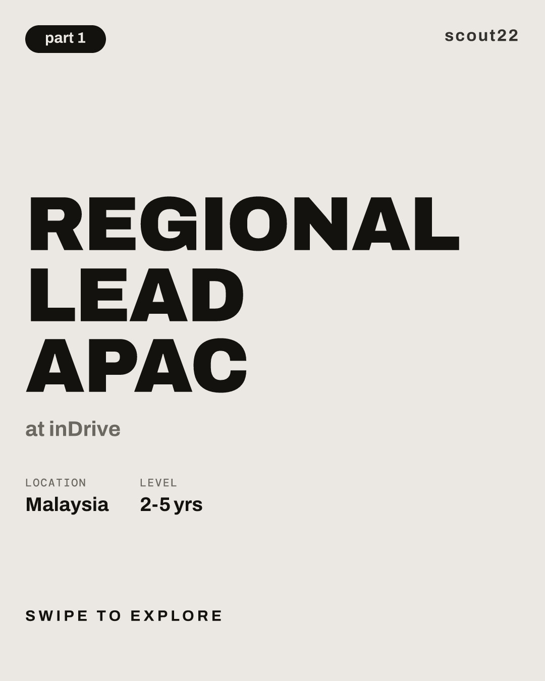 Regional Lead APAC at inDrive