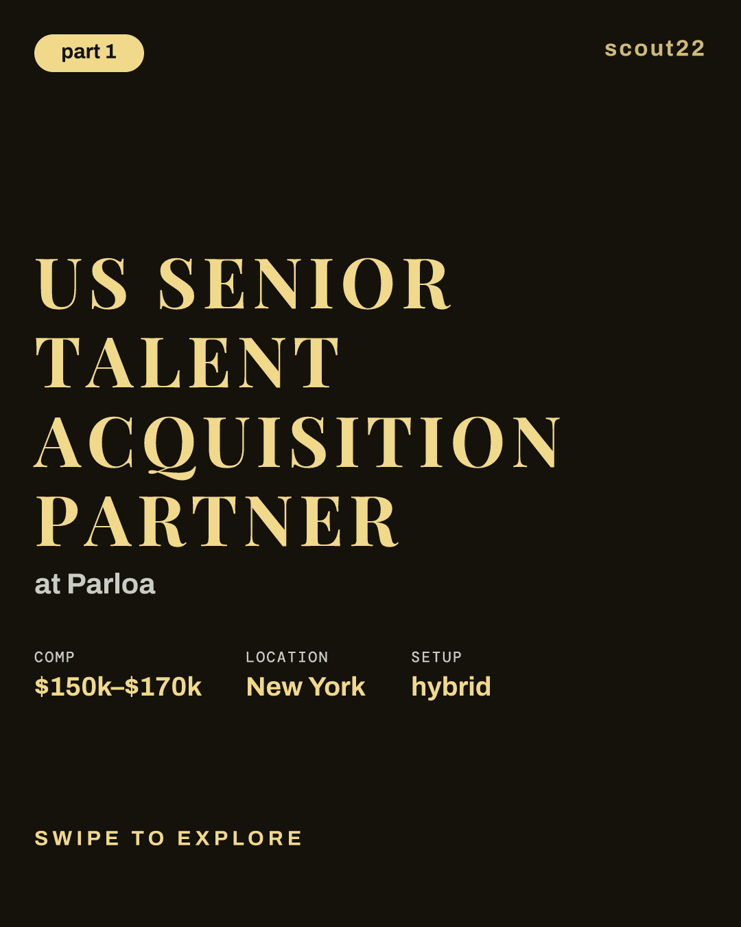 US Senior Talent Acquisition Partner at Parloa