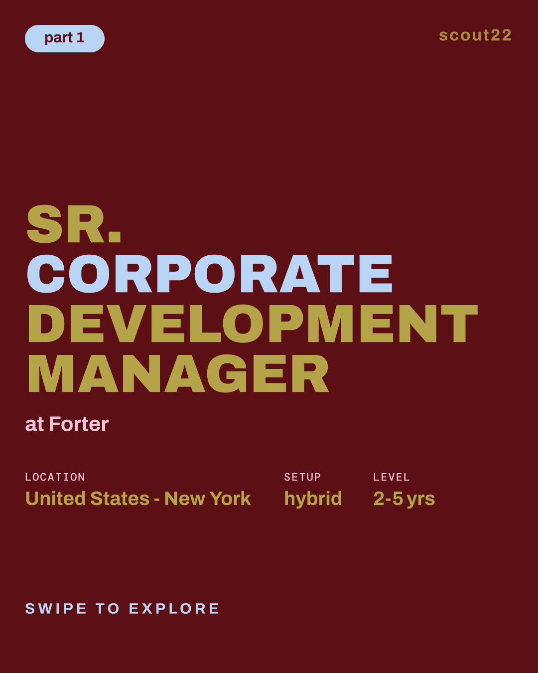 Sr. Corporate Development Manager at Forter