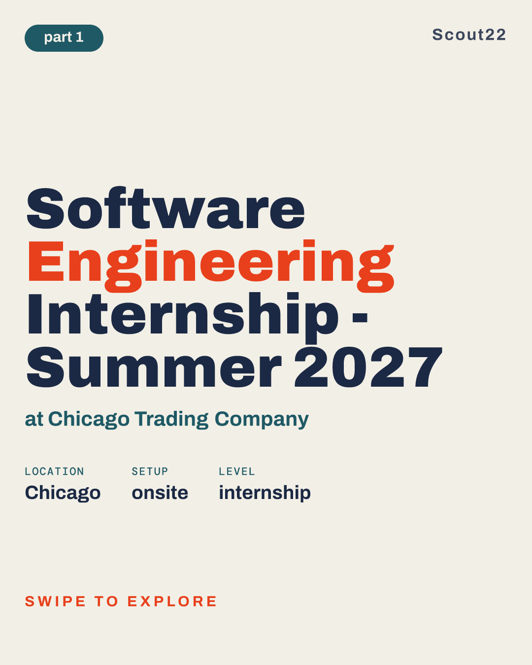 Software Engineering Internship - Summer 2027 at Chicago Trading Company
