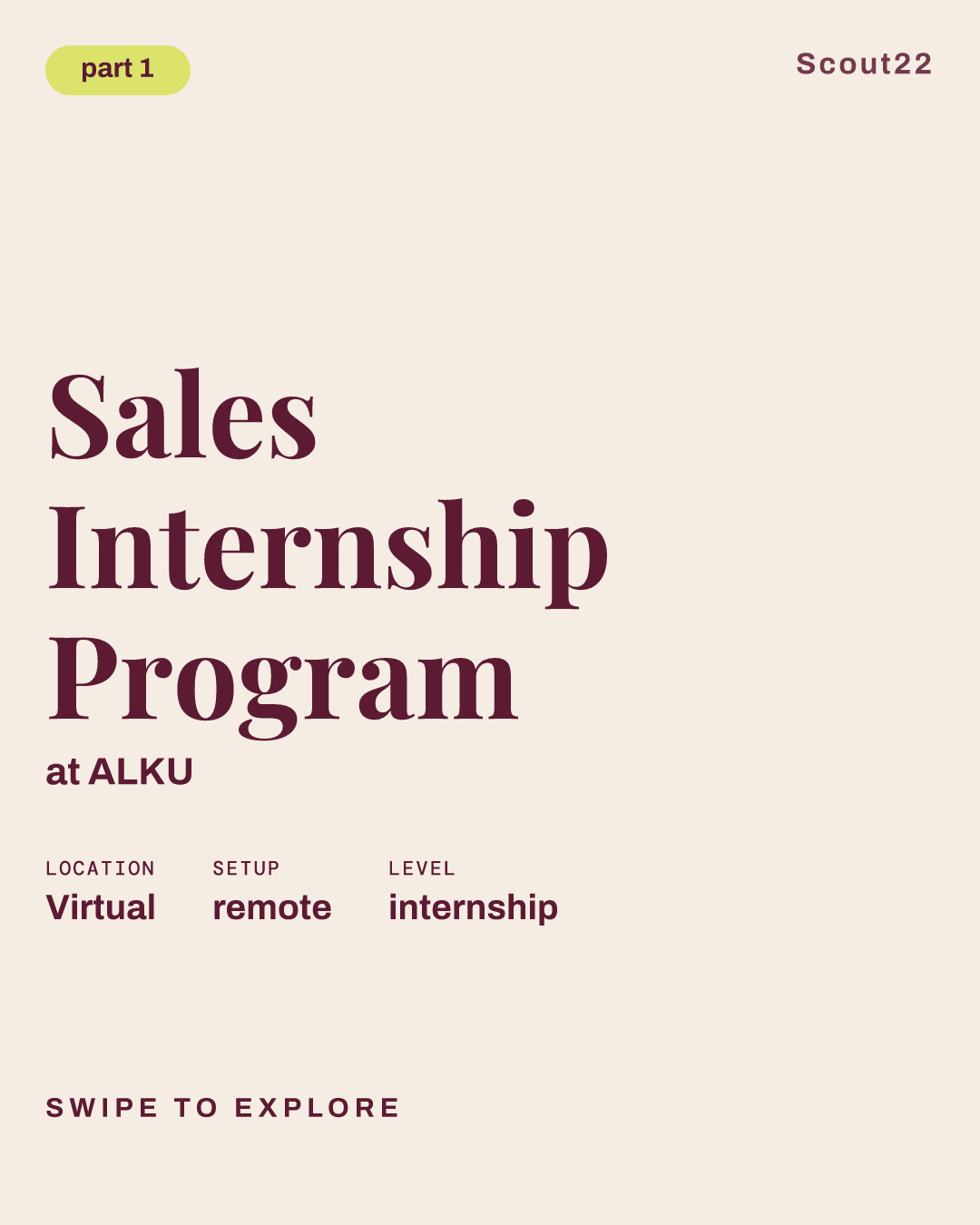 Sales Internship Program at ALKU