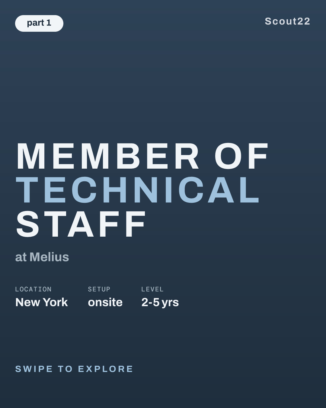 Member of Technical Staff at Melius