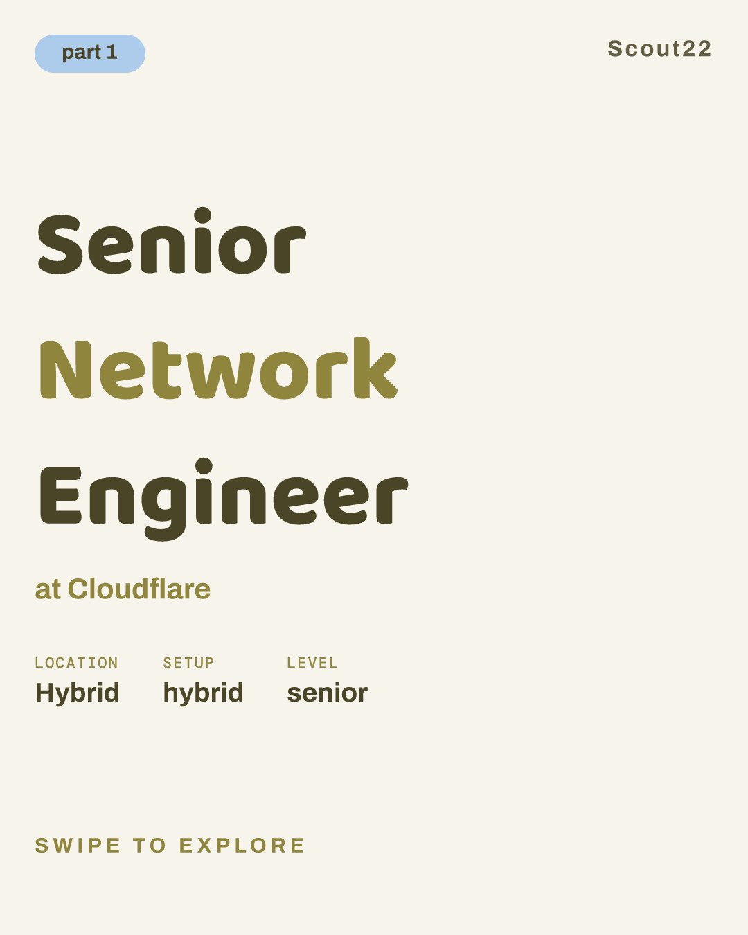 Senior Network Engineer at Cloudflare