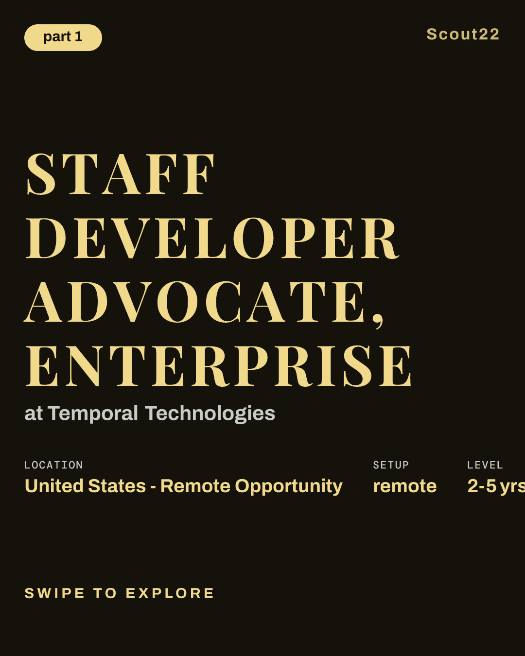 Staff Developer Advocate, Enterprise at Temporal Technologies