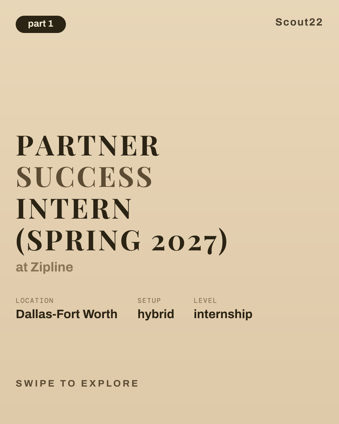 Partner Success Intern (Spring 2027) at Zipline