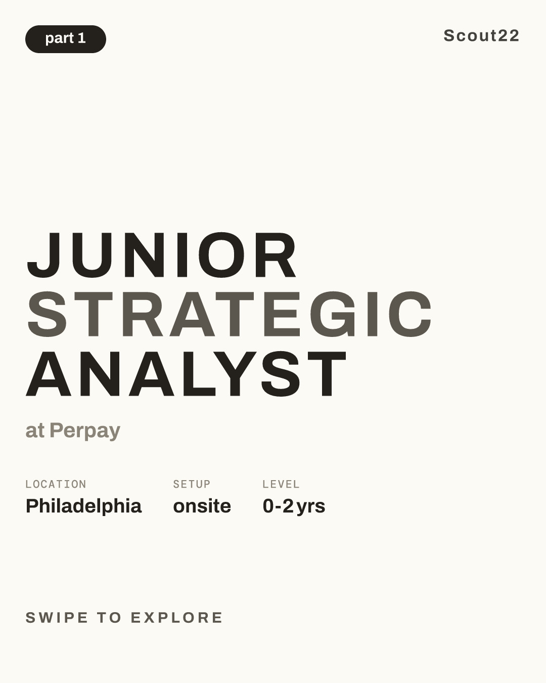 Junior Strategic Analyst at Perpay