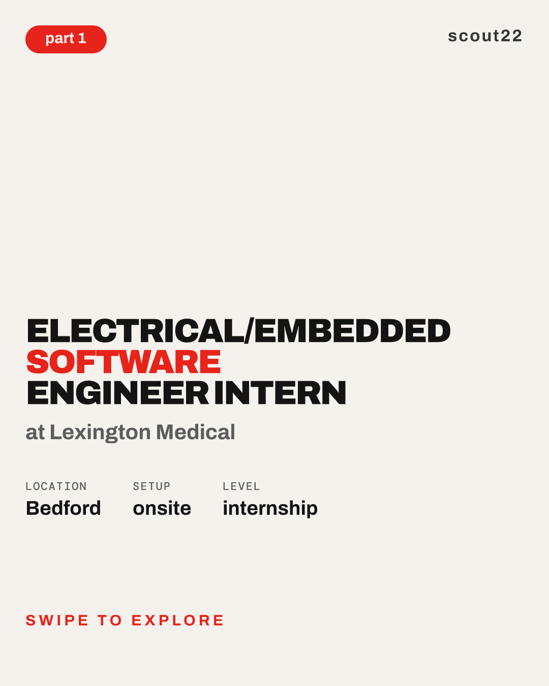 Electrical/Embedded Software Engineer Intern at Lexington Medical