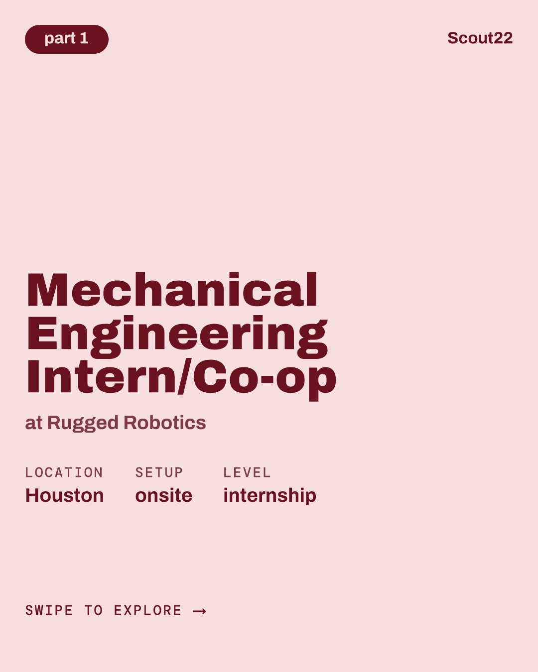 Mechanical Engineering Intern/Co-op (Spring or Summer 2027) at Rugged Robotics