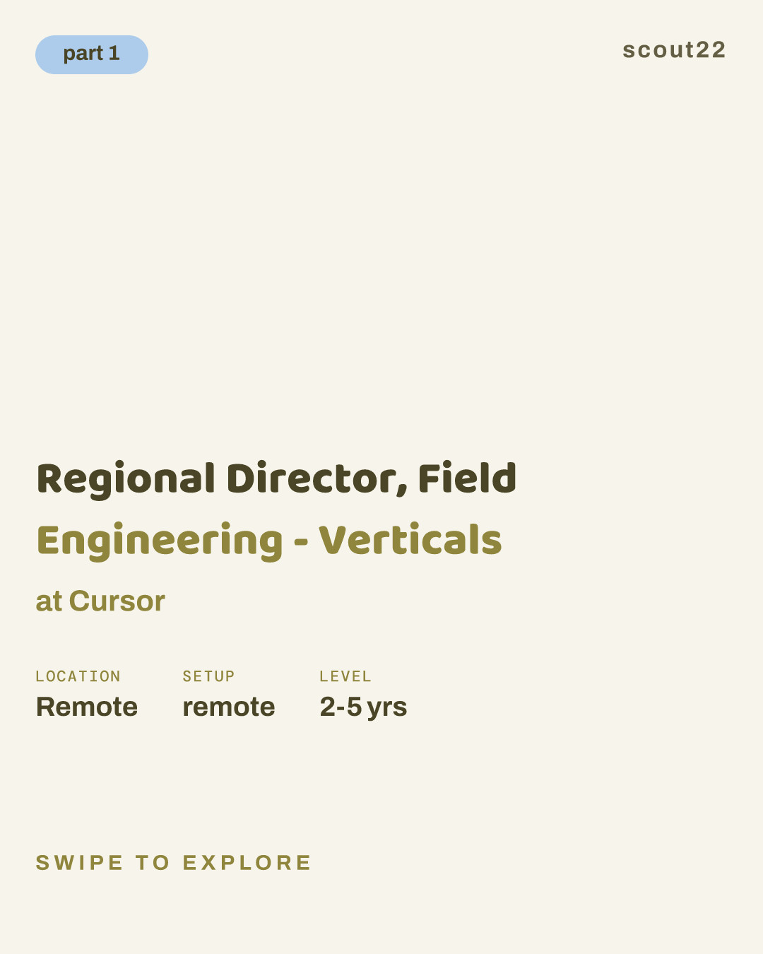 Regional Director, Field Engineering - Verticals at Cursor
