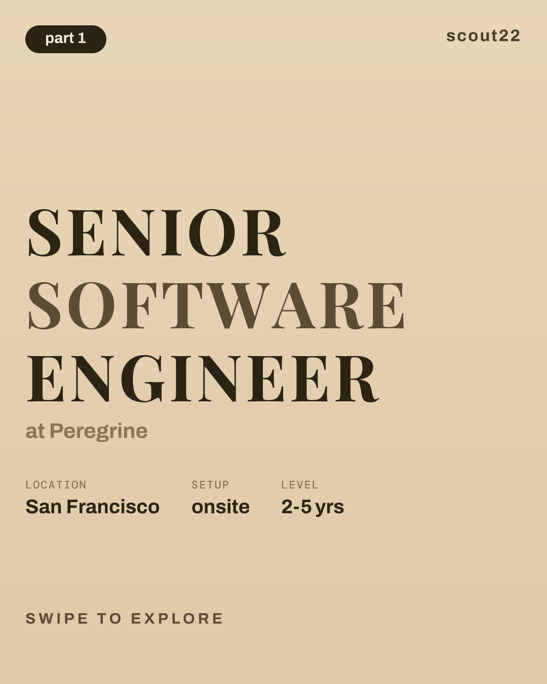 Senior Software Engineer at Peregrine