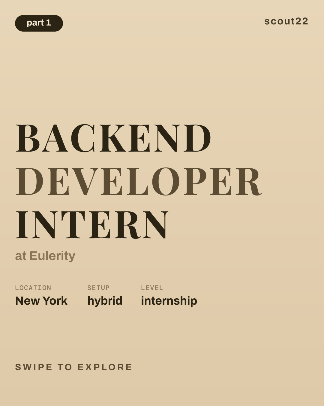 Backend Developer Intern at Eulerity