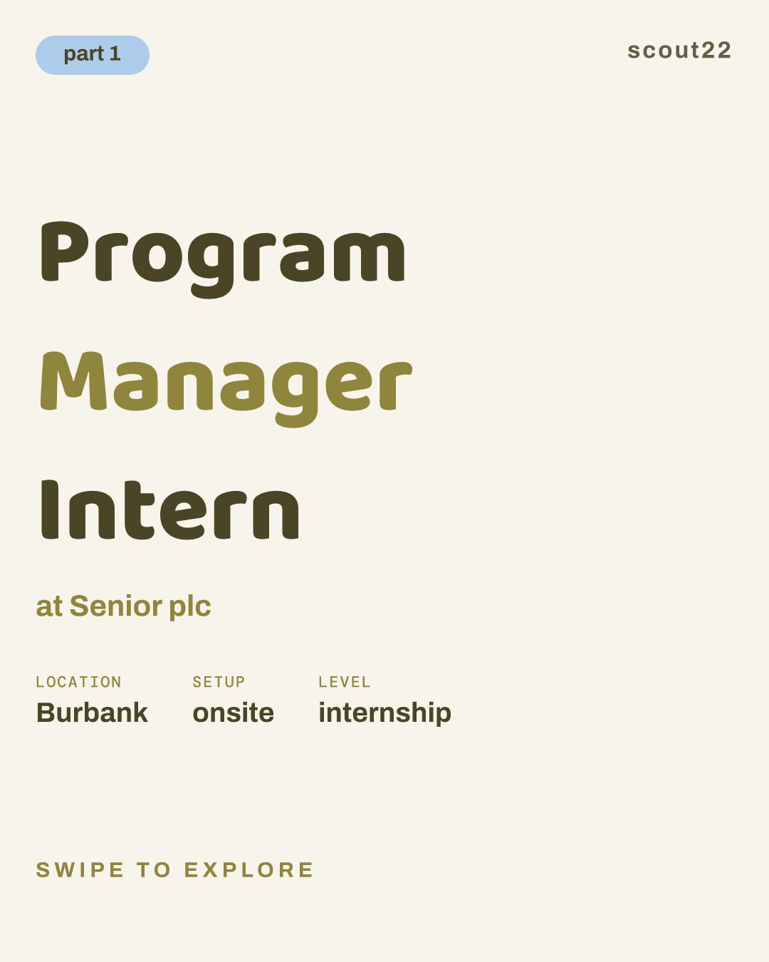 Program Manager  Intern at Senior plc