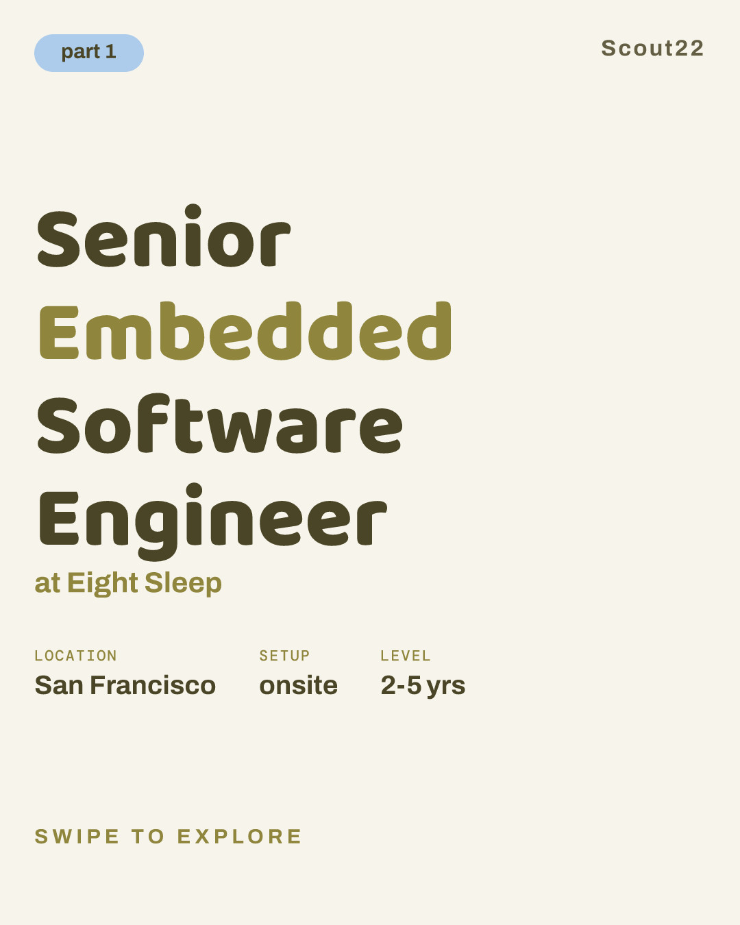 Senior Embedded Software Engineer at Eight Sleep