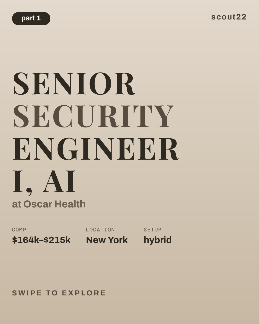 Senior Security Engineer I, AI at Oscar Health