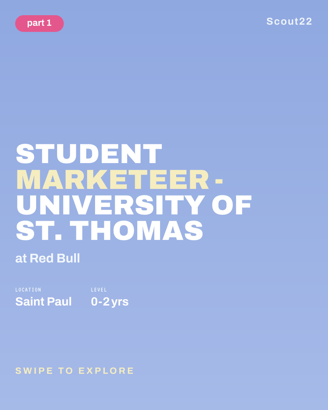 Student Marketeer - University of St. Thomas at Red Bull