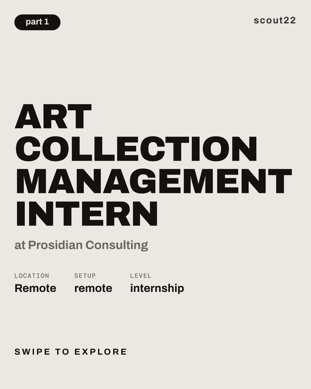 Art Collection Management Intern at Prosidian Consulting