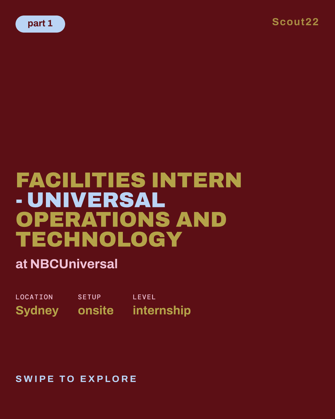 Facilities Intern - Universal Operations and Technology at NBCUniversal