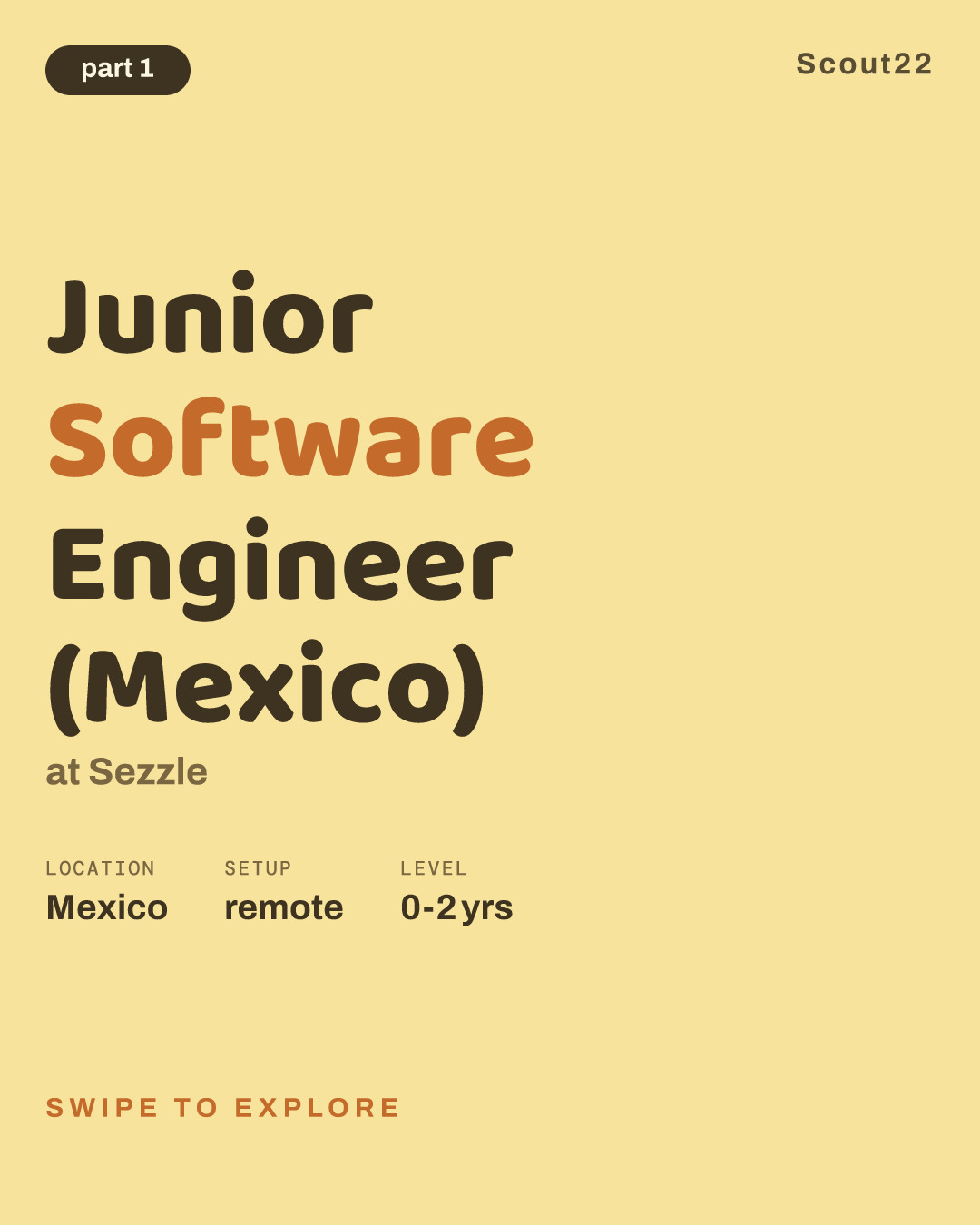 Junior Software Engineer (Mexico) at Sezzle