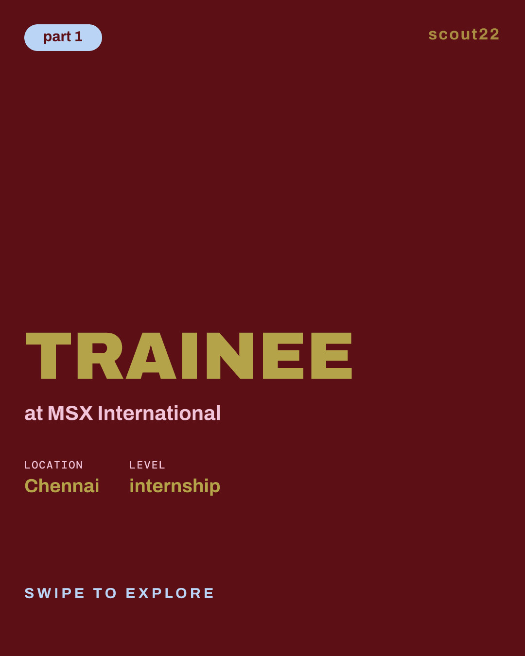 Trainee at MSX International