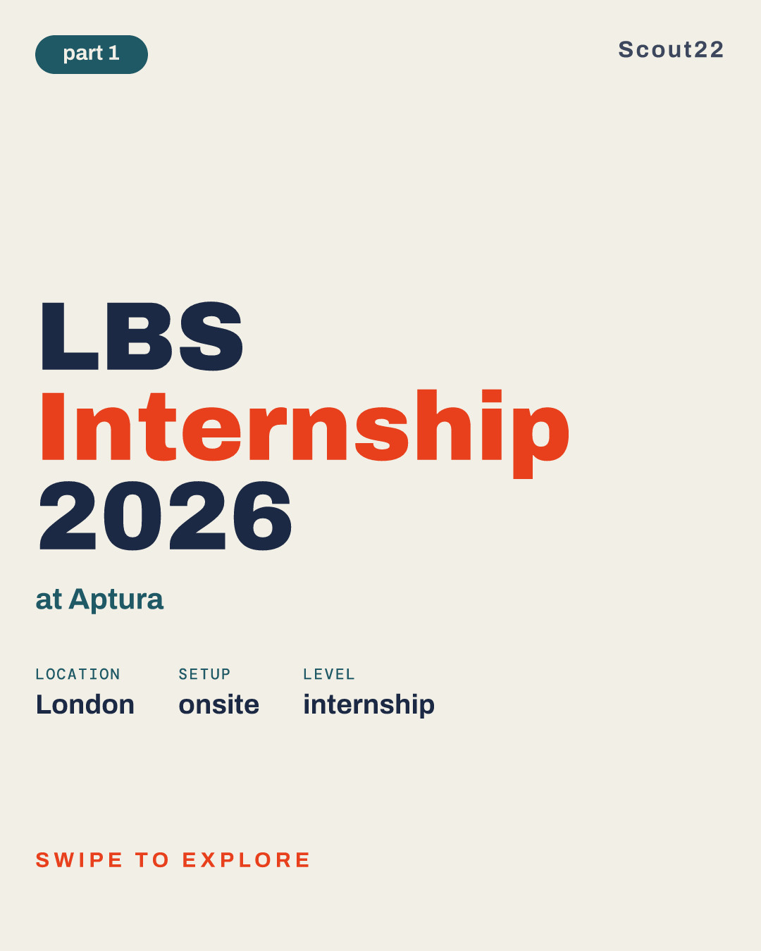 LBS Internship 2026 at Aptura
