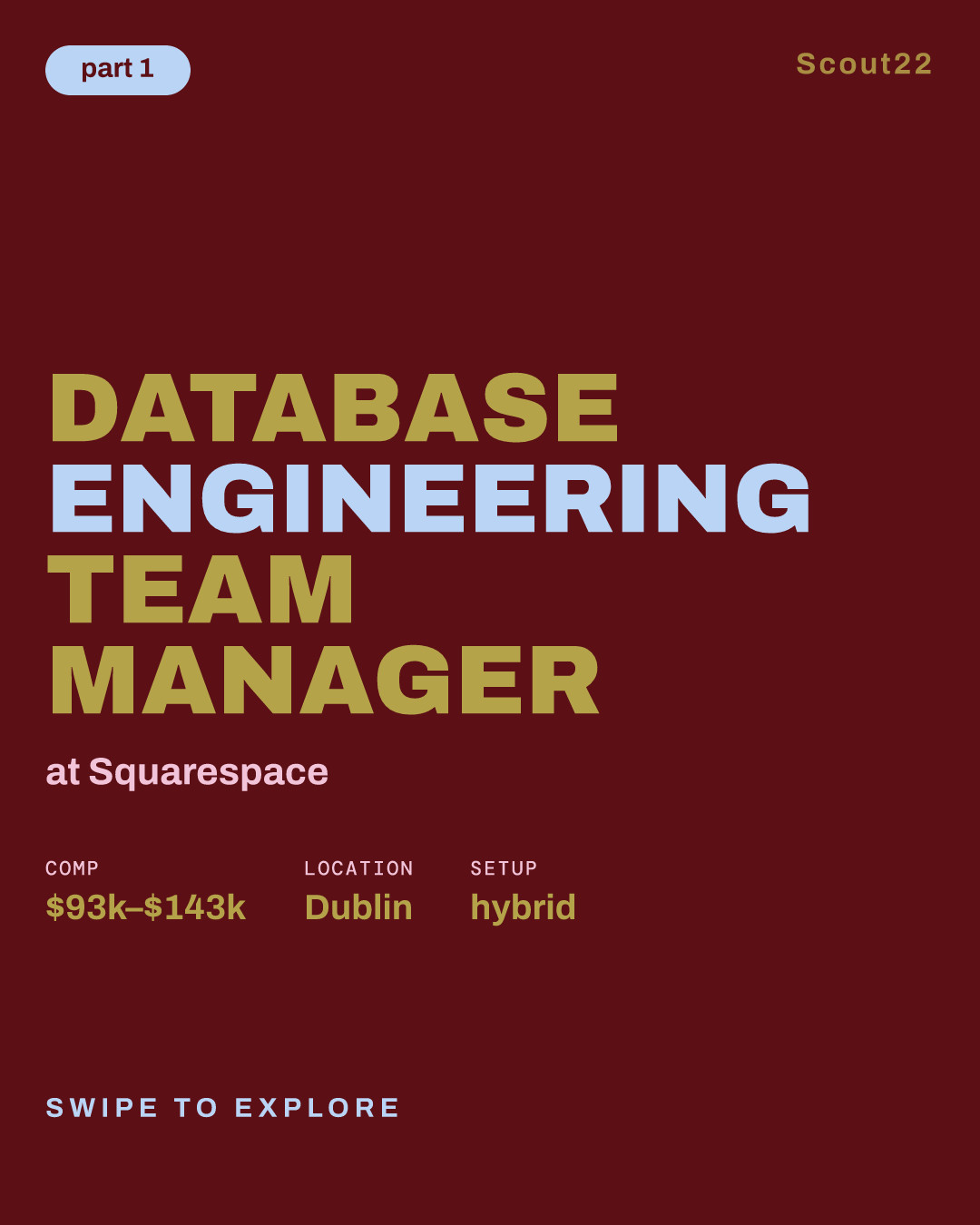 Database Engineering Team Manager at Squarespace