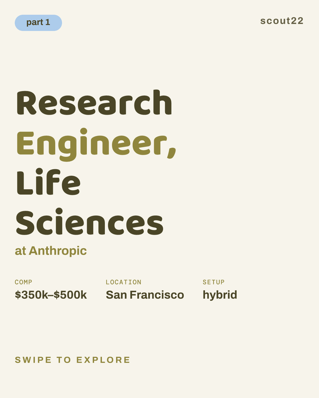 Research Engineer, Life Sciences at Anthropic
