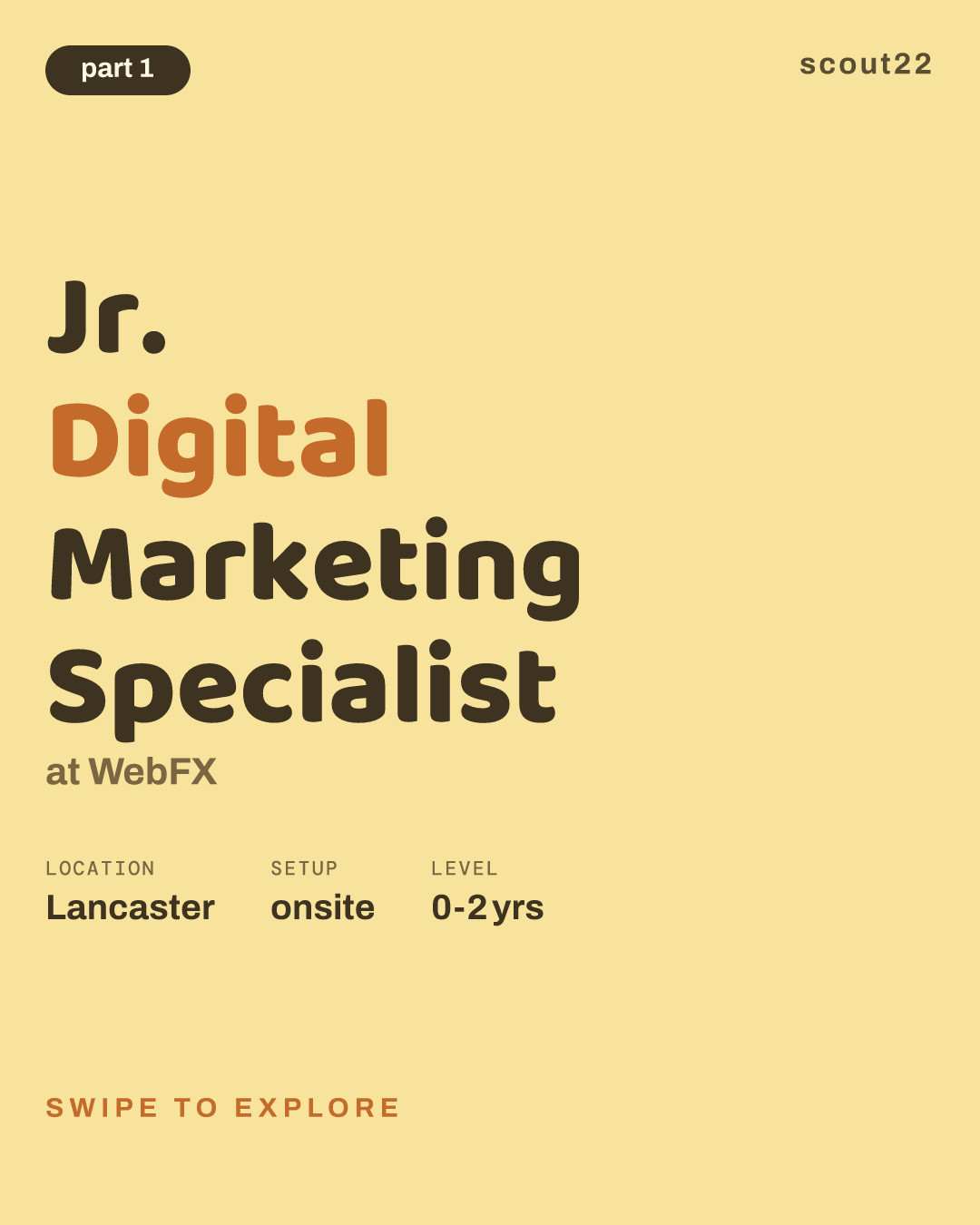 Jr. Digital Marketing Specialist at WebFX