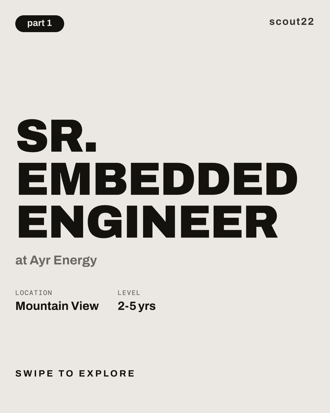 Sr. Embedded Engineer at Ayr Energy