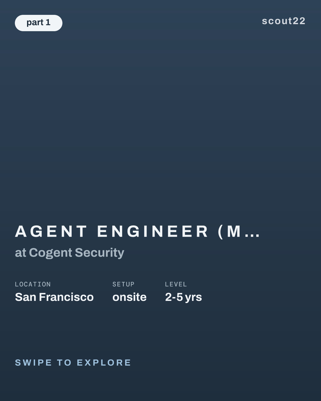 Agent Engineer (Member of Technical Staff) at Cogent Security