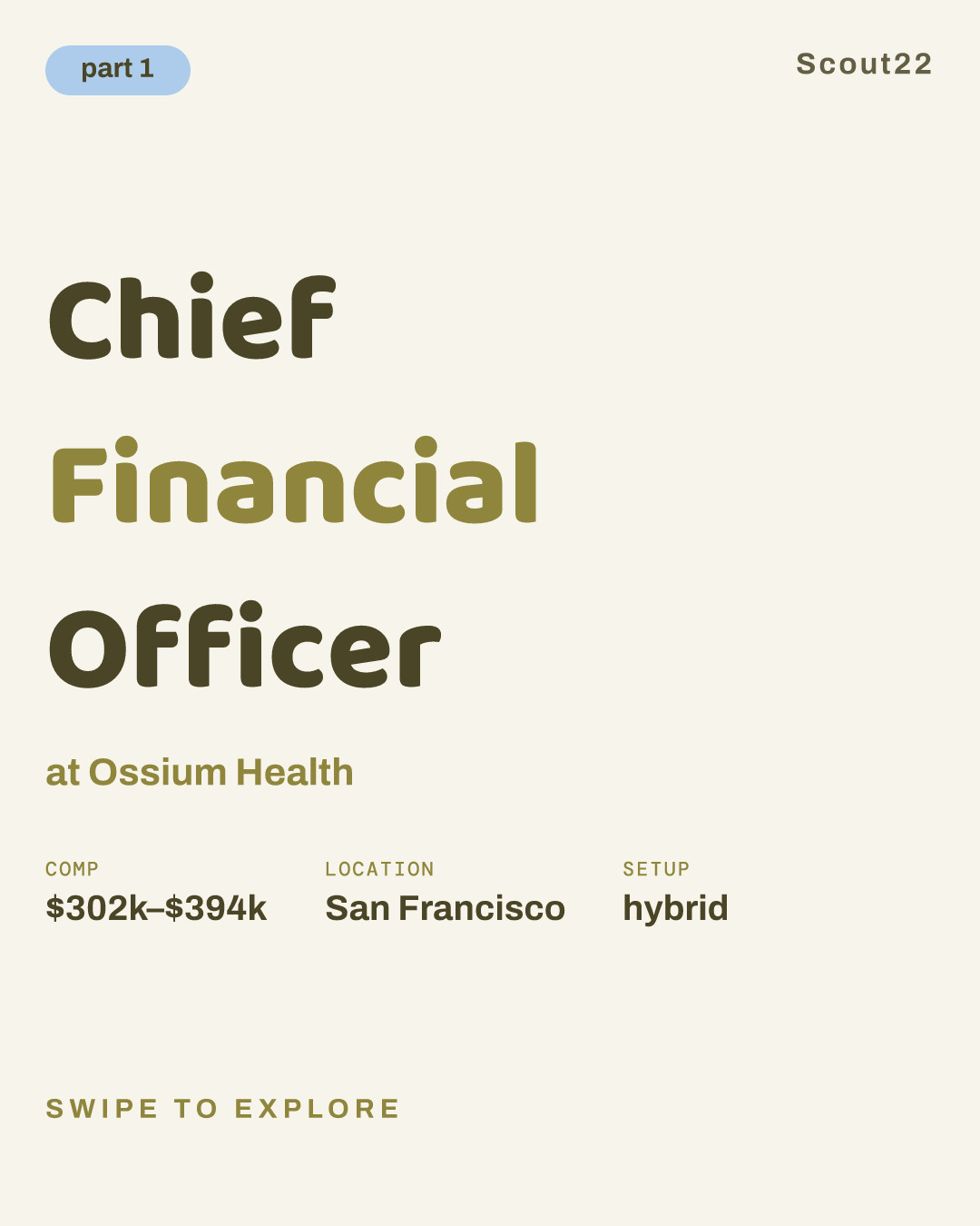 Chief Financial Officer at Ossium Health