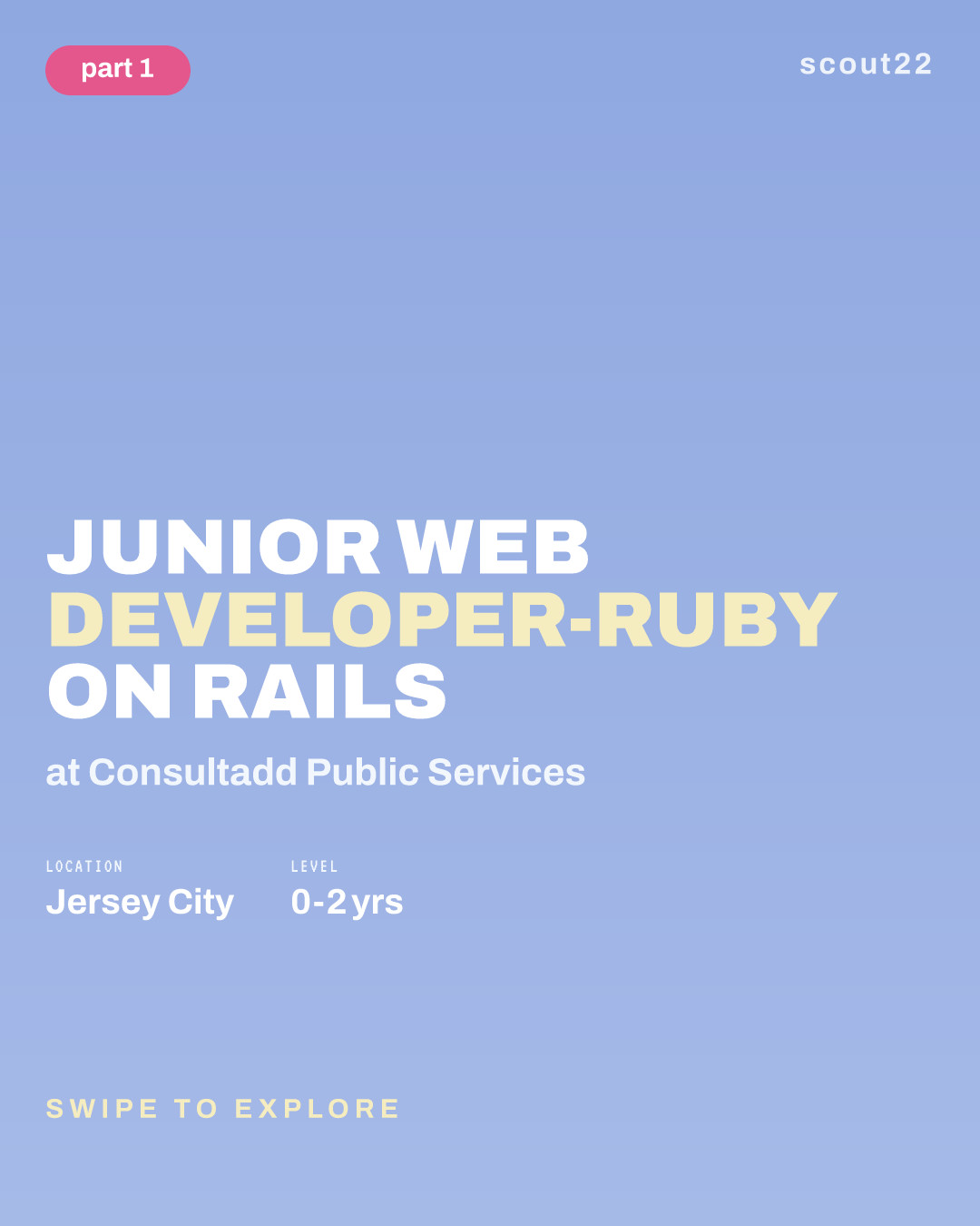 Junior Web Developer-Ruby on Rails at Consultadd Public Services