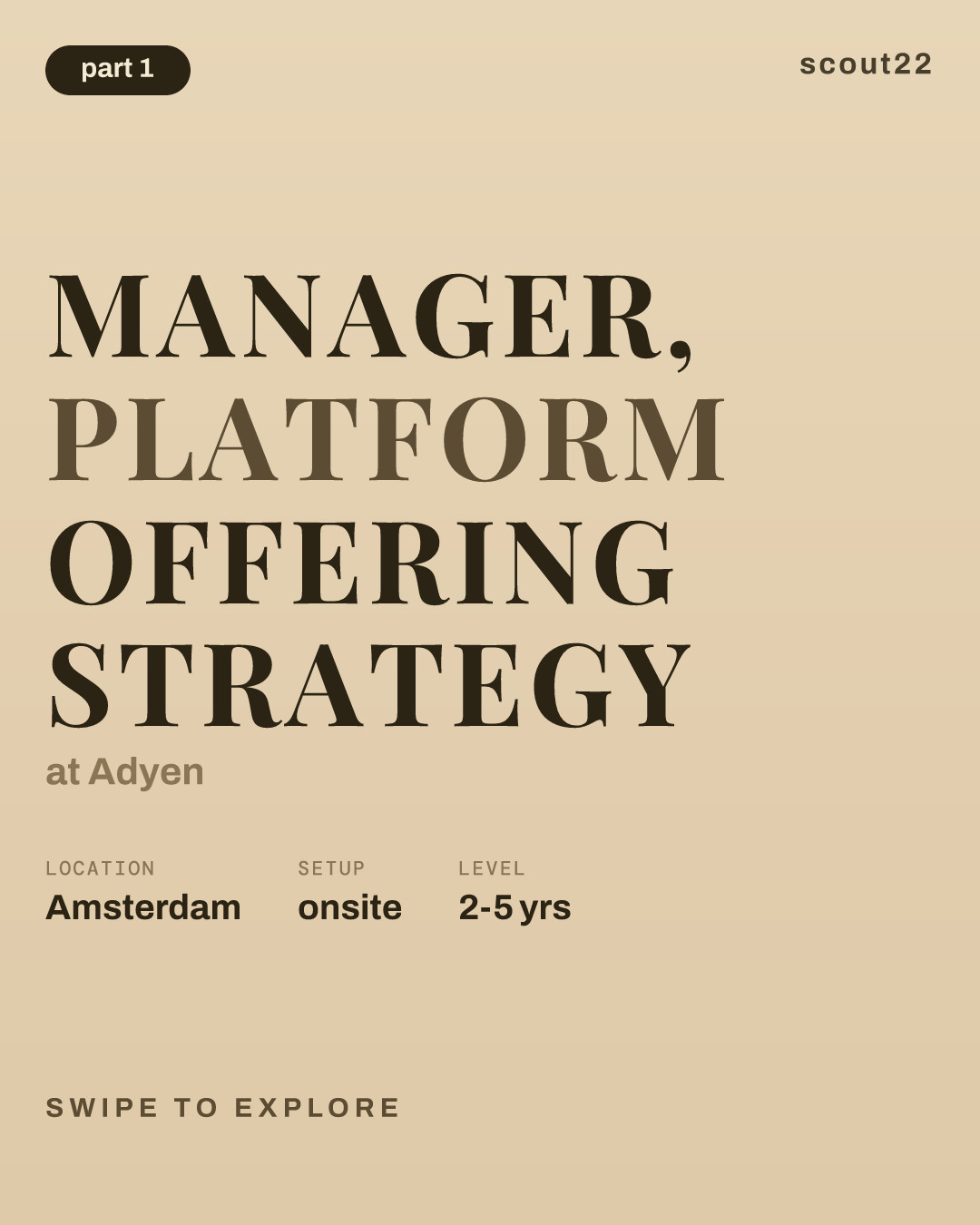 Manager, Platform Offering Strategy at Adyen