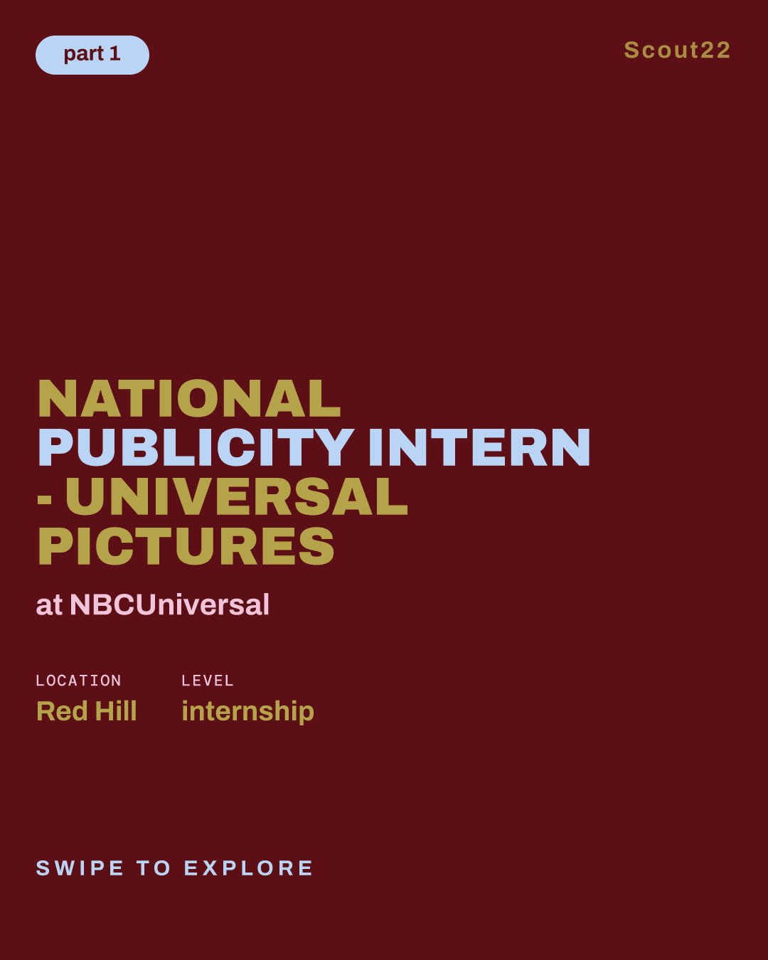 National Publicity Intern - Universal Pictures at NBCUniversal