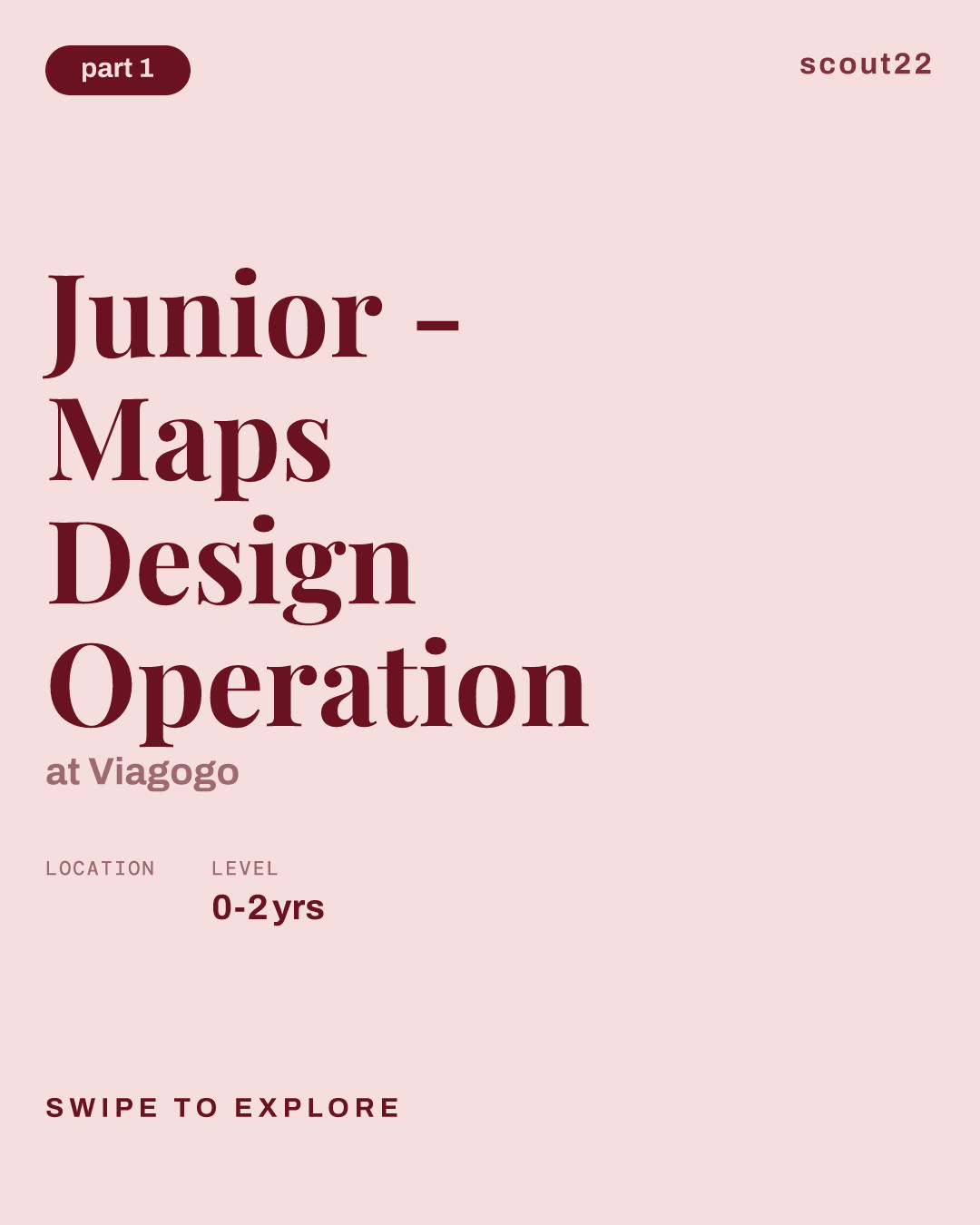 Junior - Maps Design Operation at Viagogo