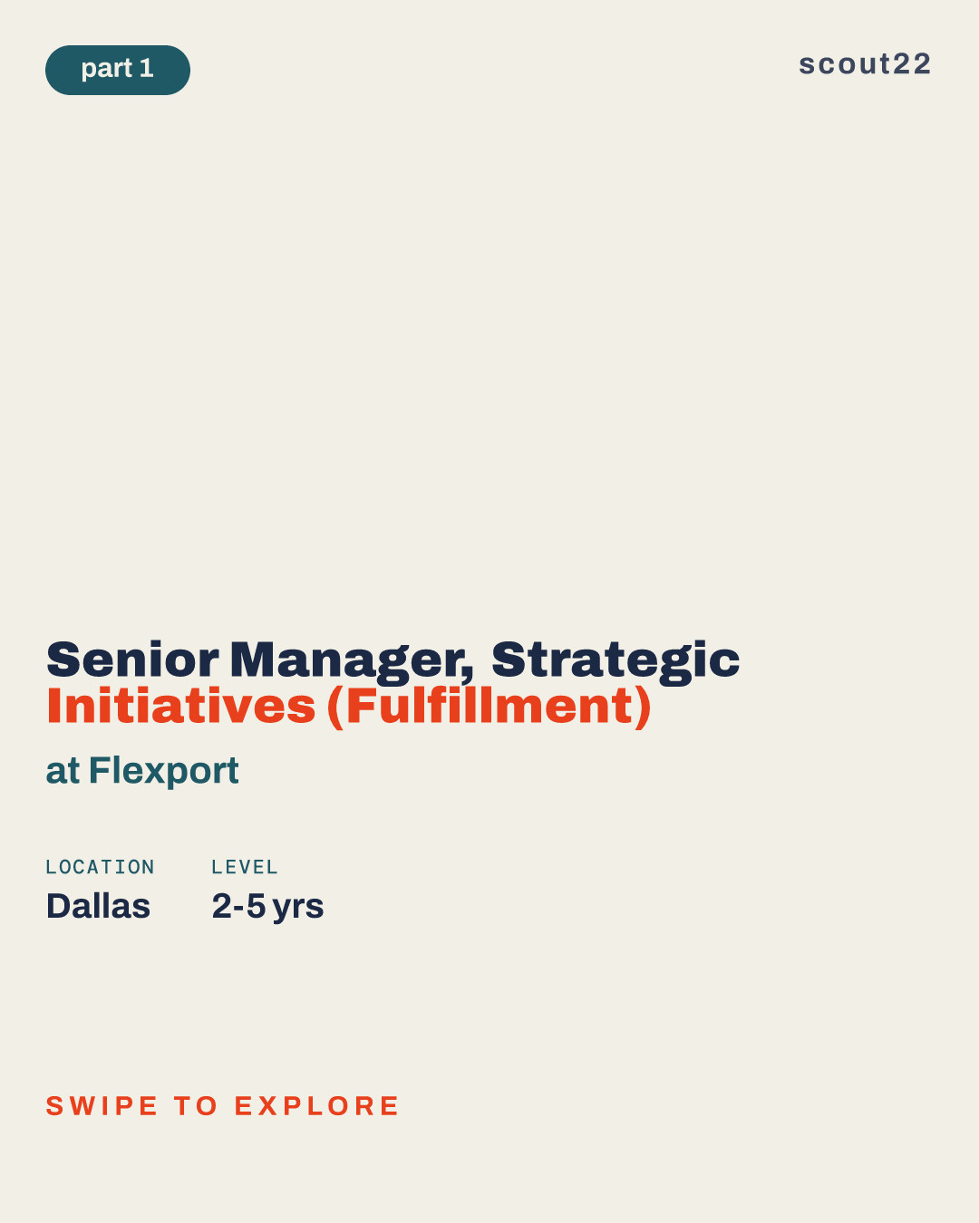 Senior Manager, Strategic Initiatives (Fulfillment) at Flexport