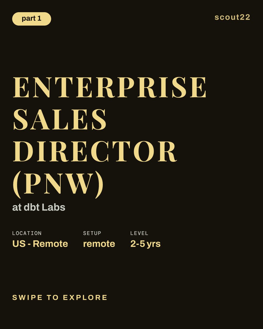 Enterprise Sales Director (PNW) at dbt Labs