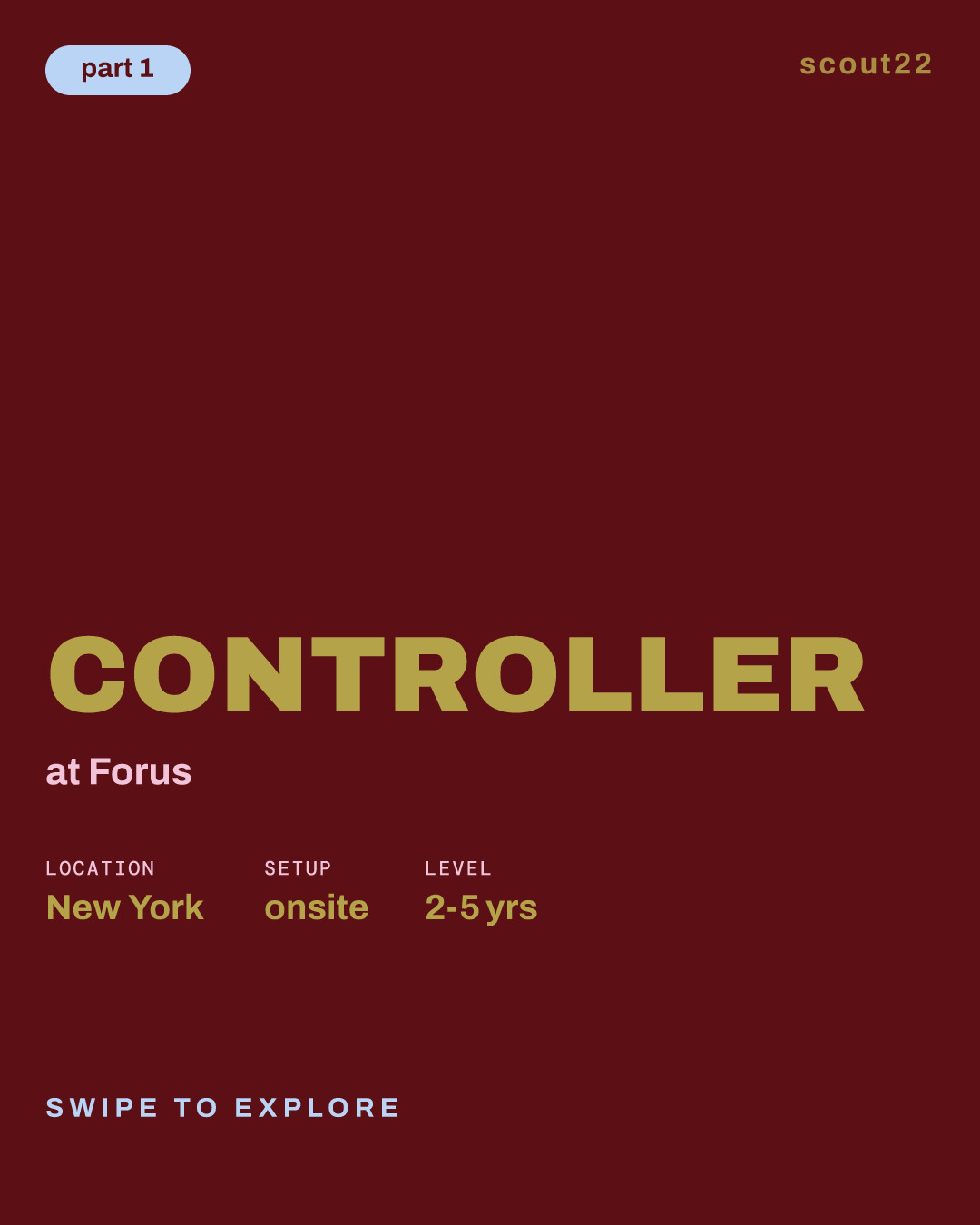 Controller at Forus