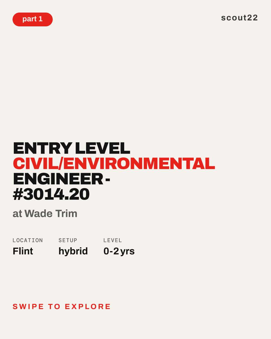 Entry Level Civil/Environmental Engineer - #3014.20 at Wade Trim