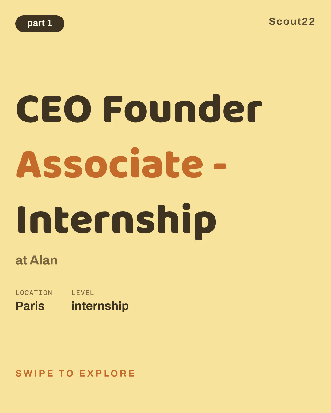 CEO Founder Associate - Internship at Alan