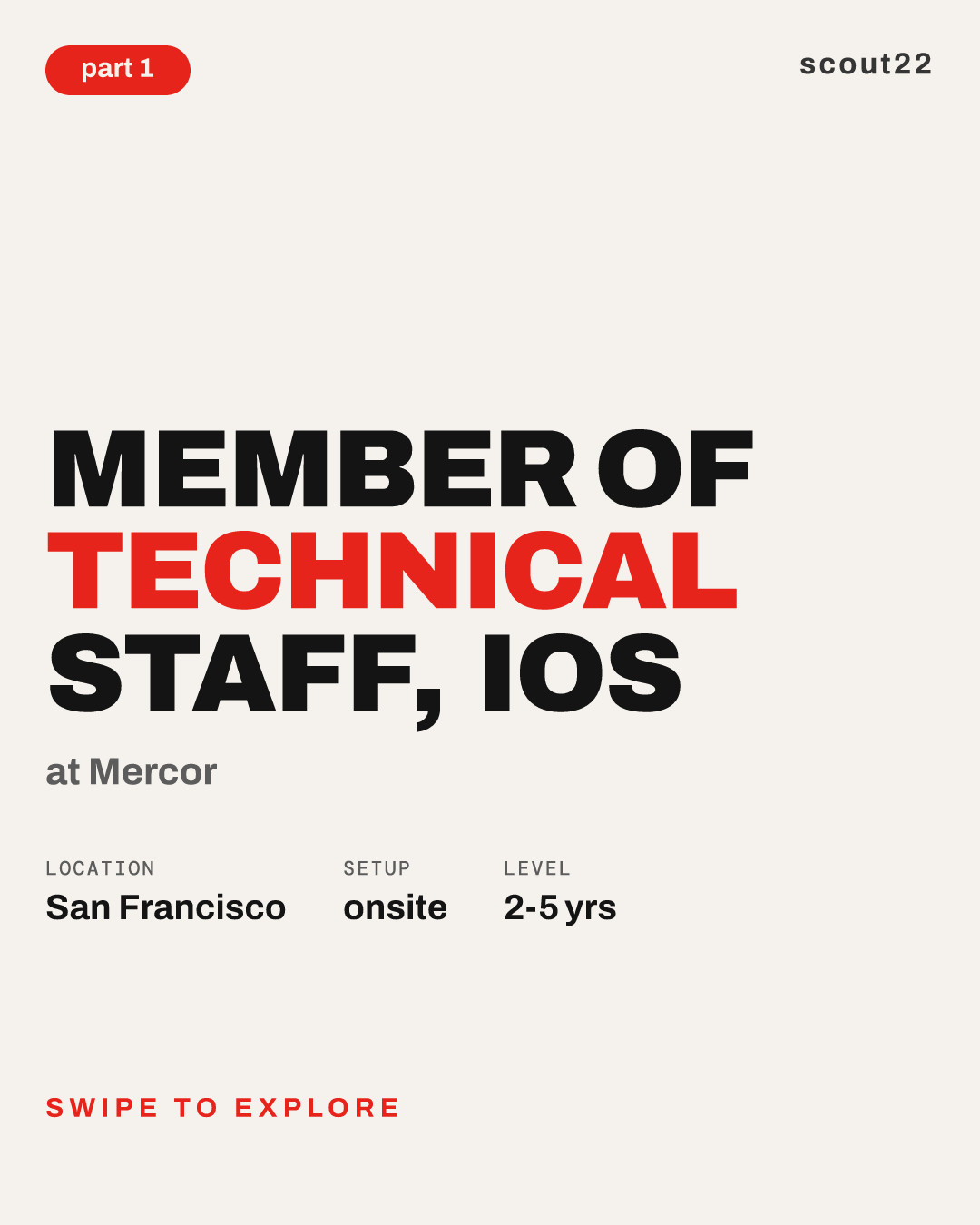 Member of Technical Staff, iOS at Mercor