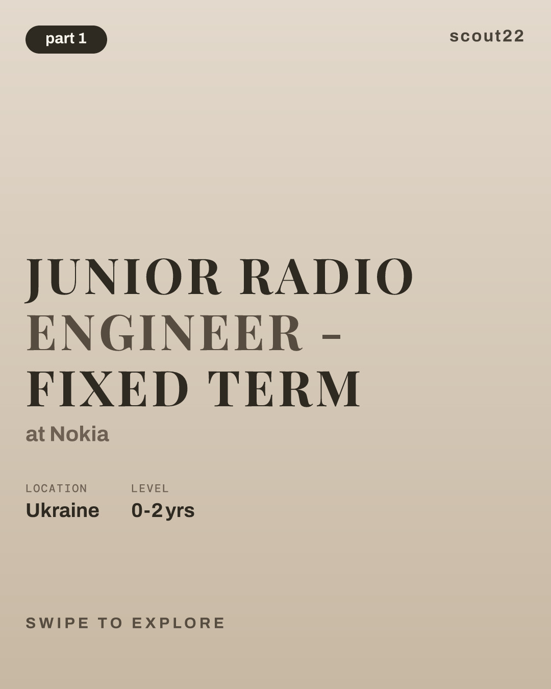 Junior Radio Engineer - Fixed Term at Nokia