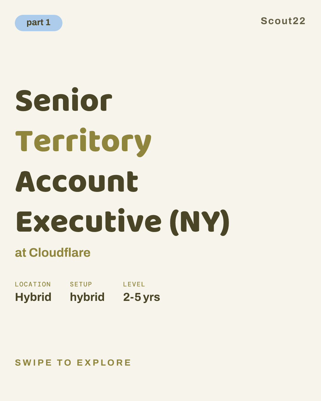 Senior Territory Account Executive (NY) at Cloudflare