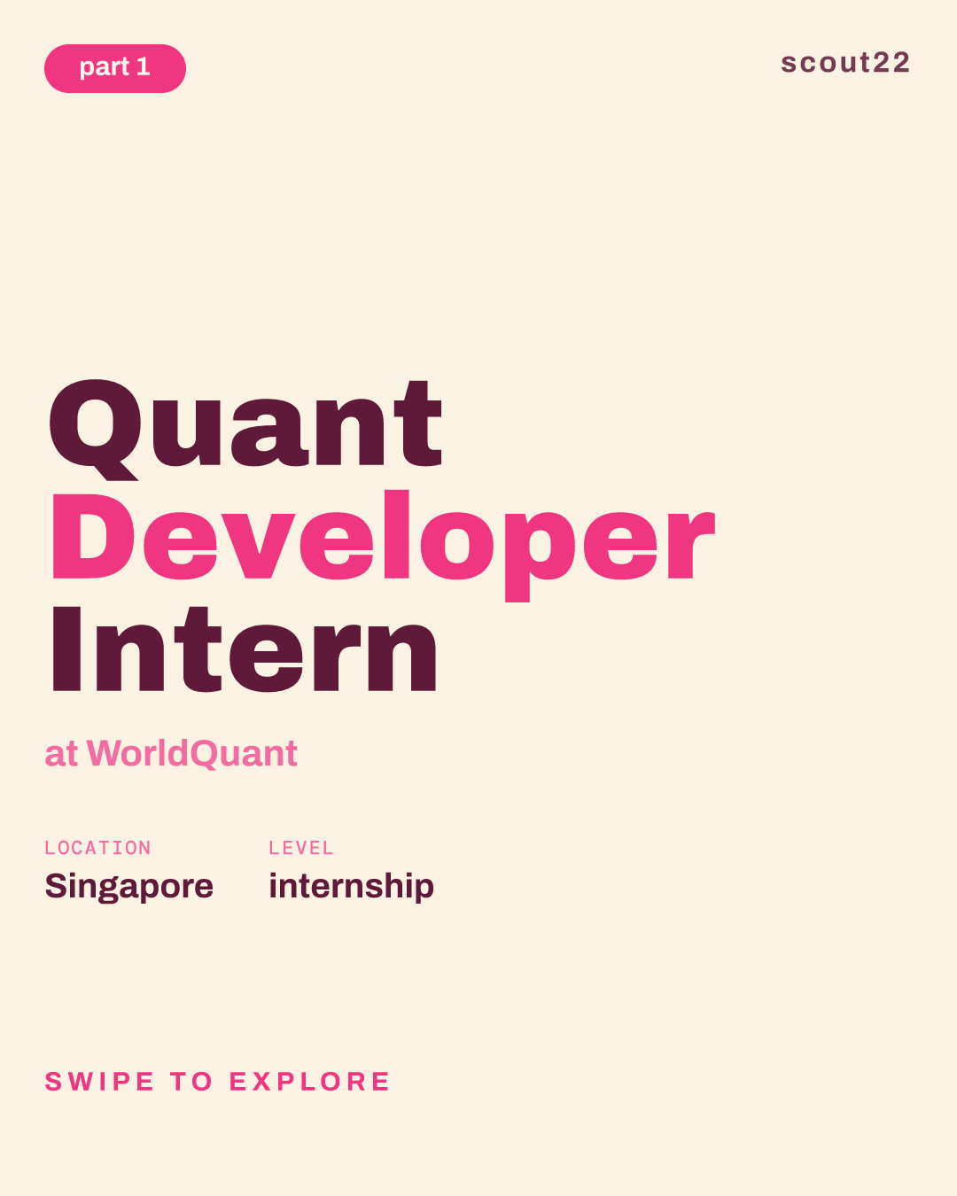 Quant Developer Intern at WorldQuant